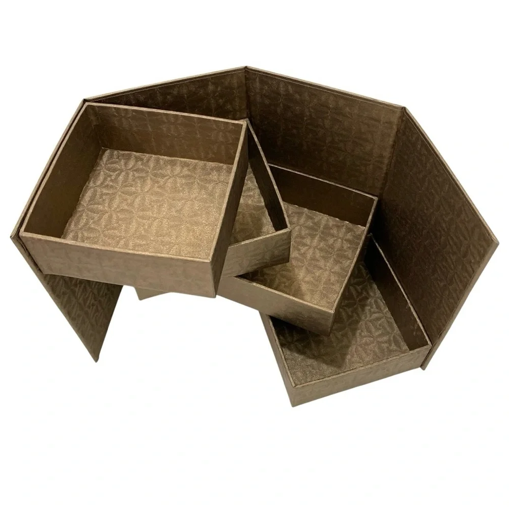 Tiered Gift Storage Boxes Set of 3